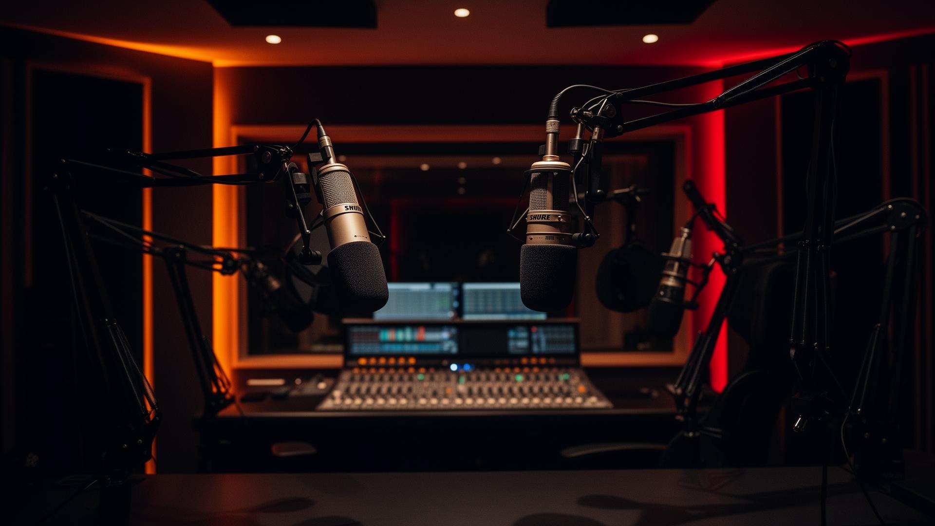 Fire Media podcast studio in Raleigh